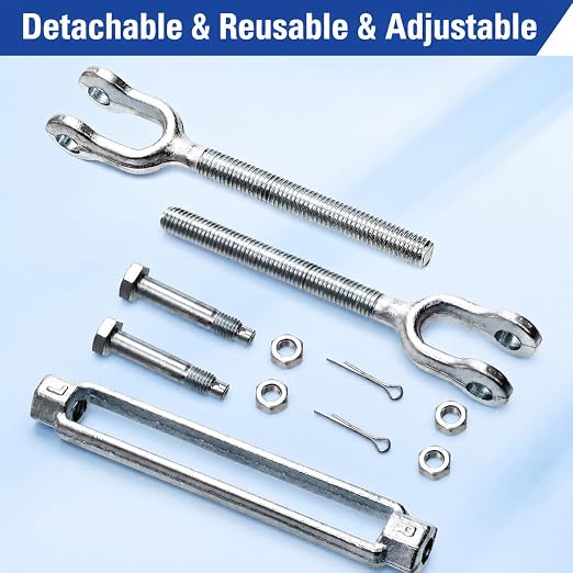 2 Tensores de Quijada 1/2 Pulgada M12 Acero Galvanizado miniatura 4