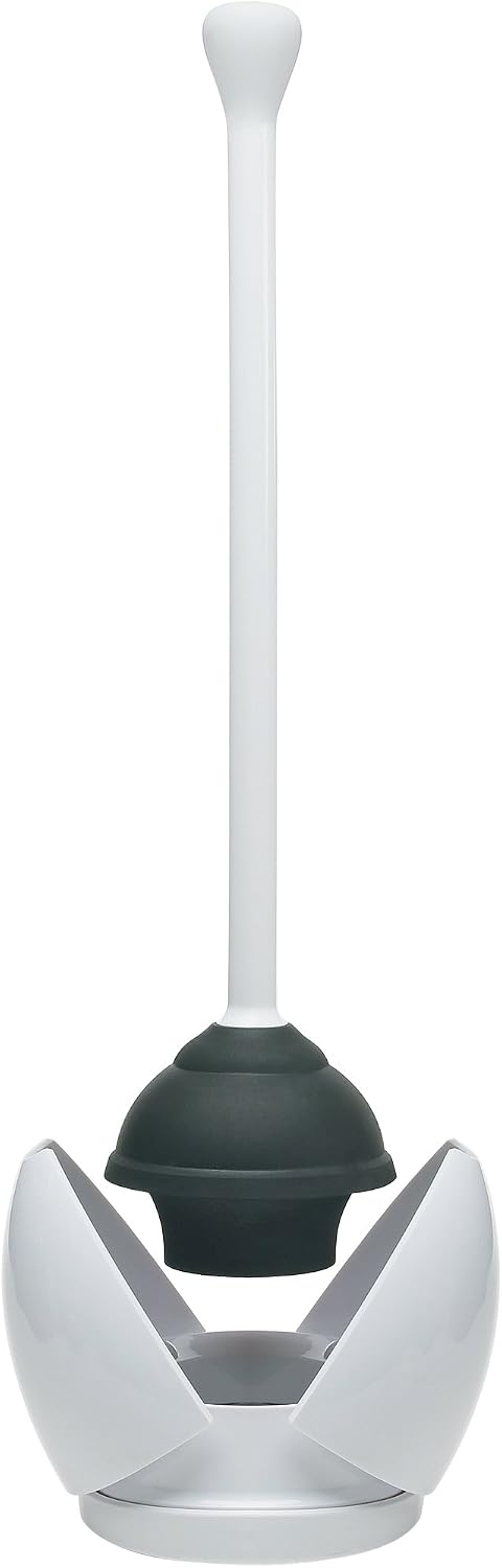 OXO Good Grips Toilet Plunger & Canister - White