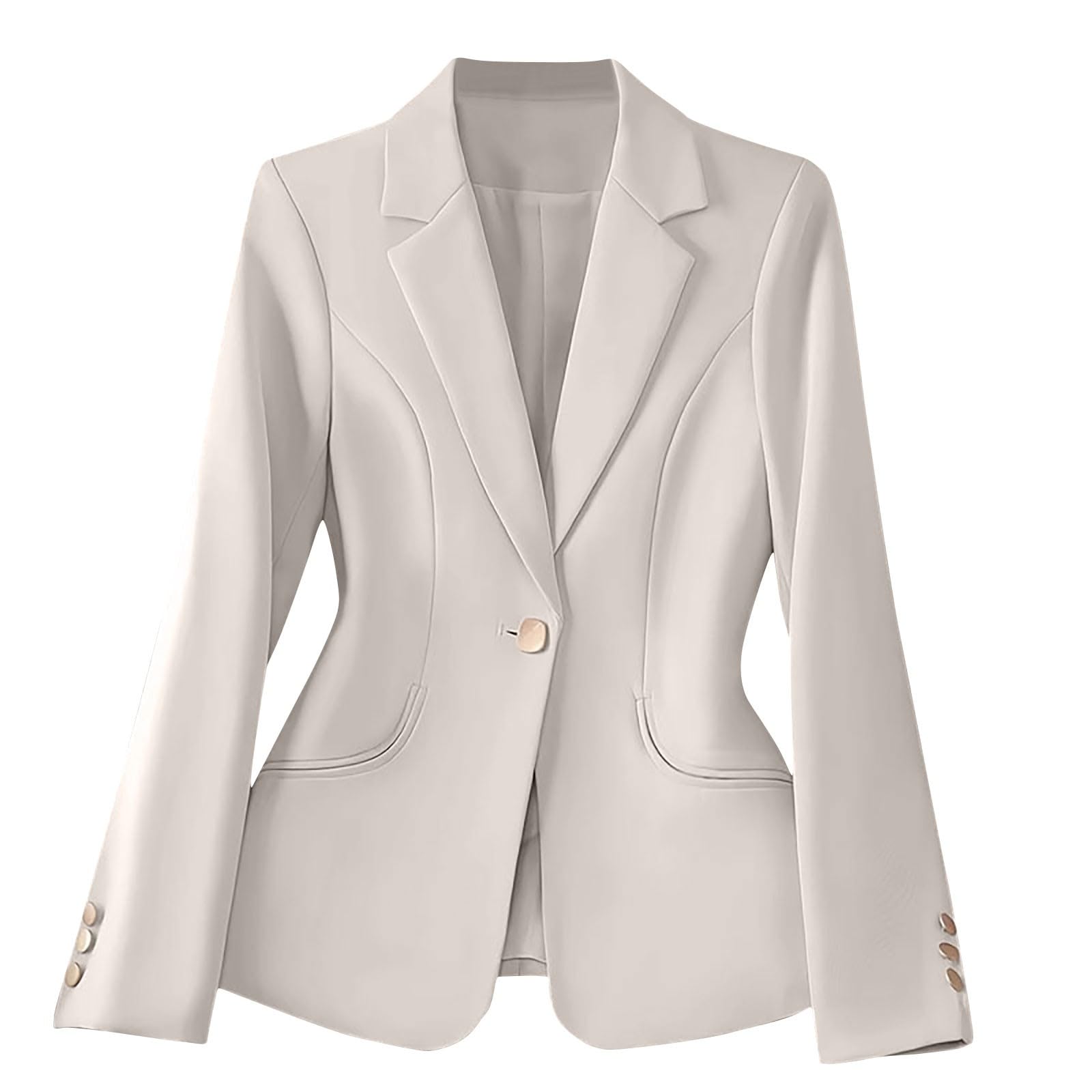 Blazers for Women Business Casual Fitting Suit Jackets Long Sleeve Notch Lapel Blazer Work Office Jacket with Pocket
