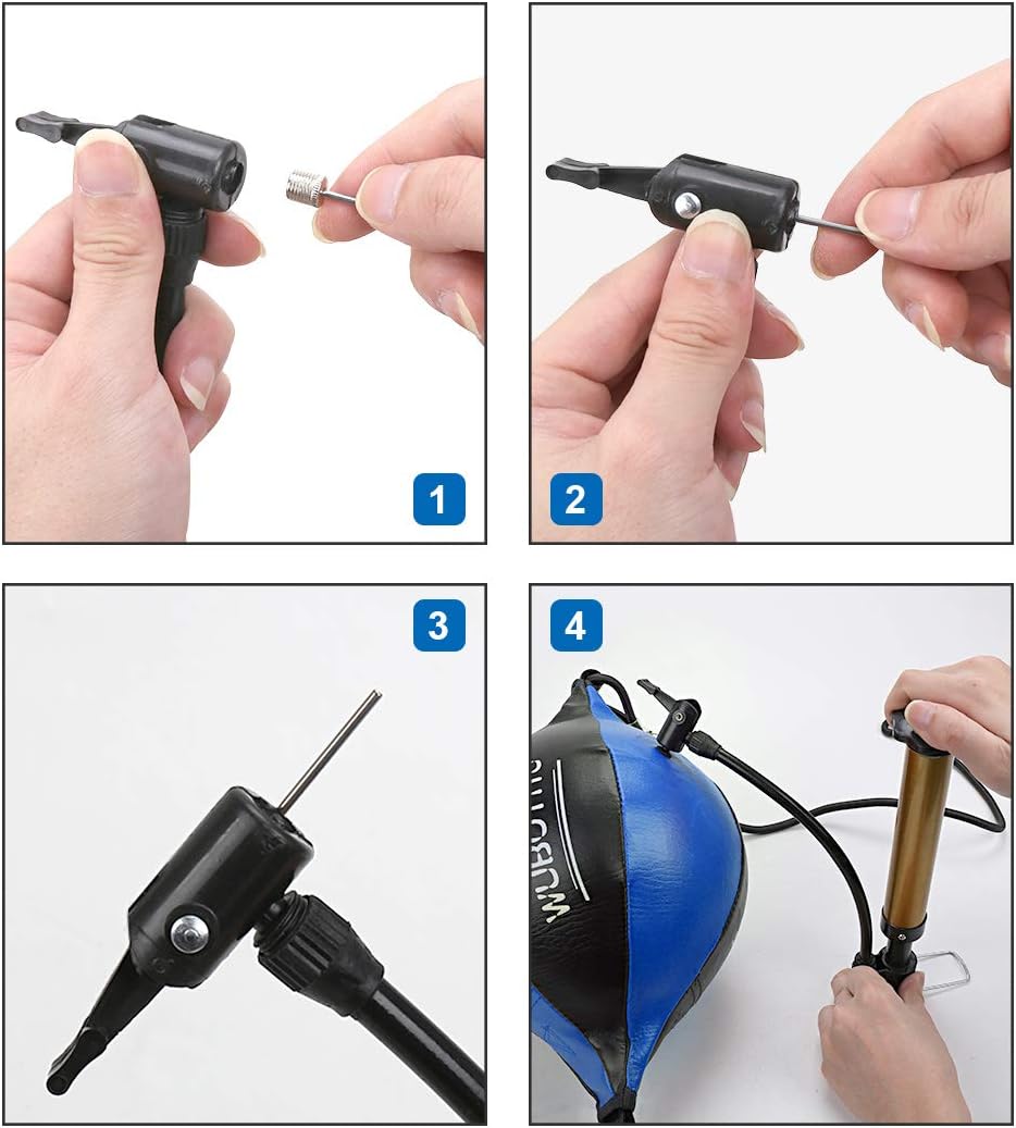 VAlinks Speed Bag Boxing Ball Double End Speed Bag PU Leather Punch Ball Striking Bag Kits for Boxing MMA Training Muay Thai Fitness or Fighting Sport