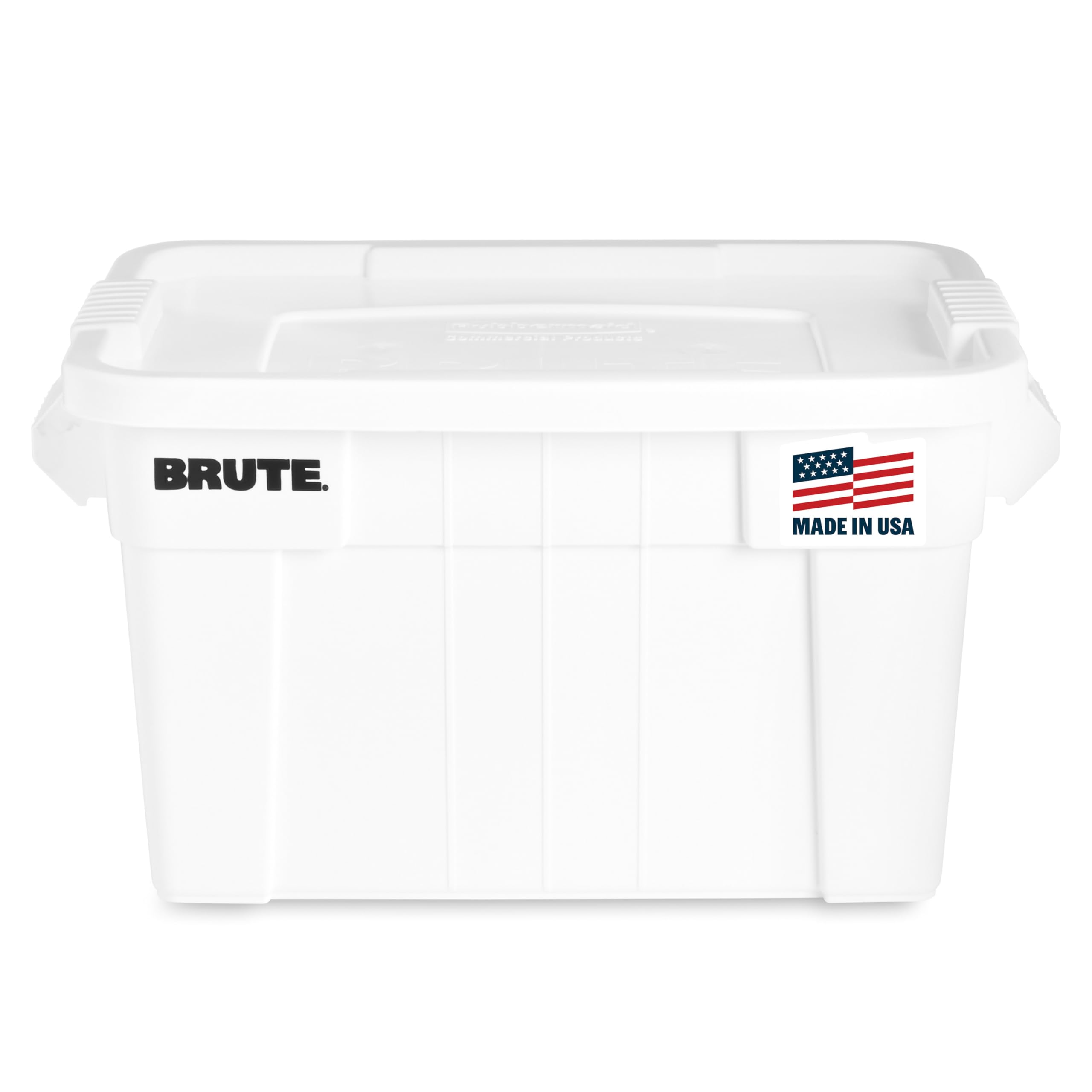 Rubbermaid Commercial Products Brute Tote Storage Bin With Lid 20