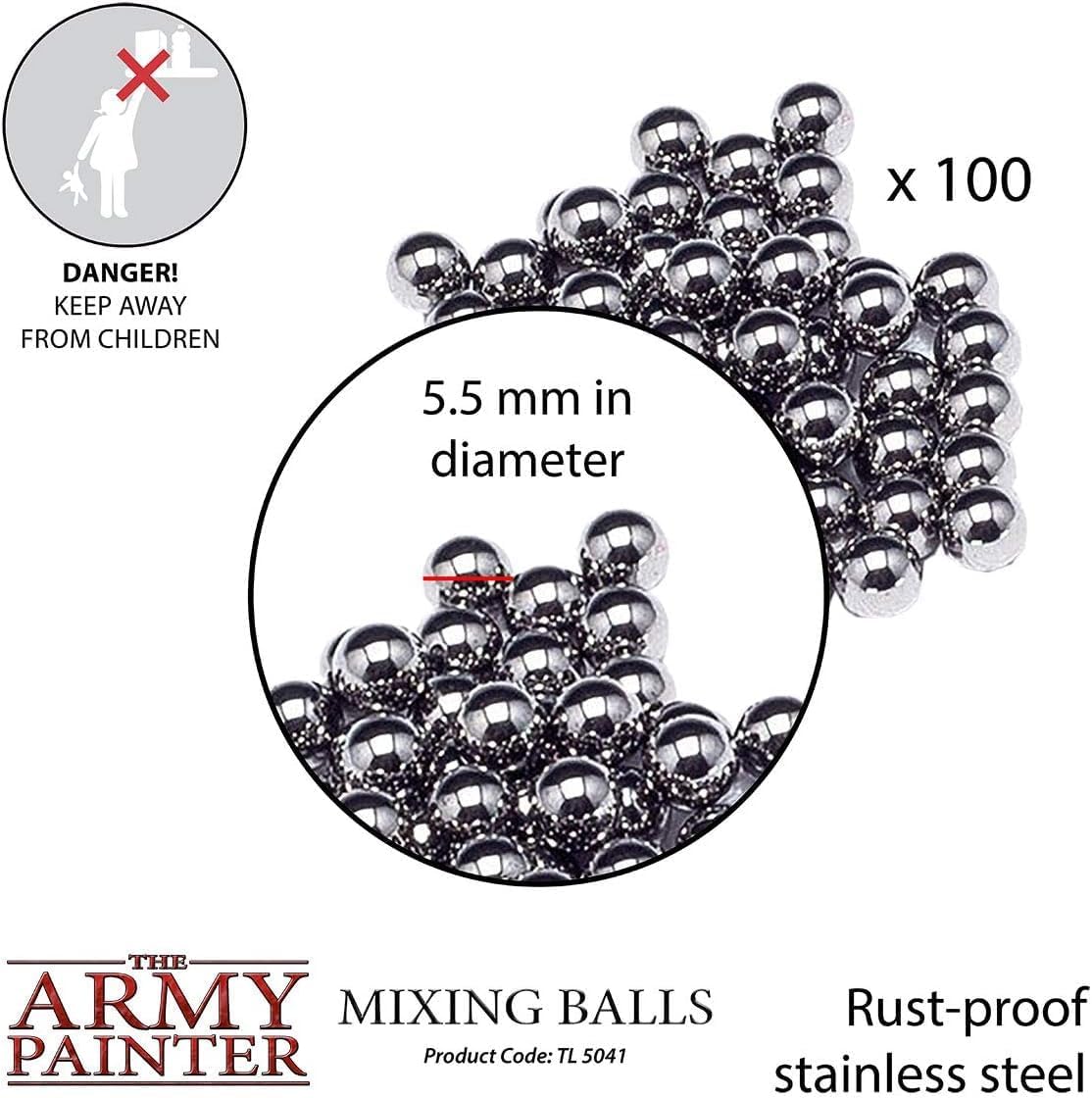 Paint Mixing Balls - Rust-Proof Stainl Steel Mixing
