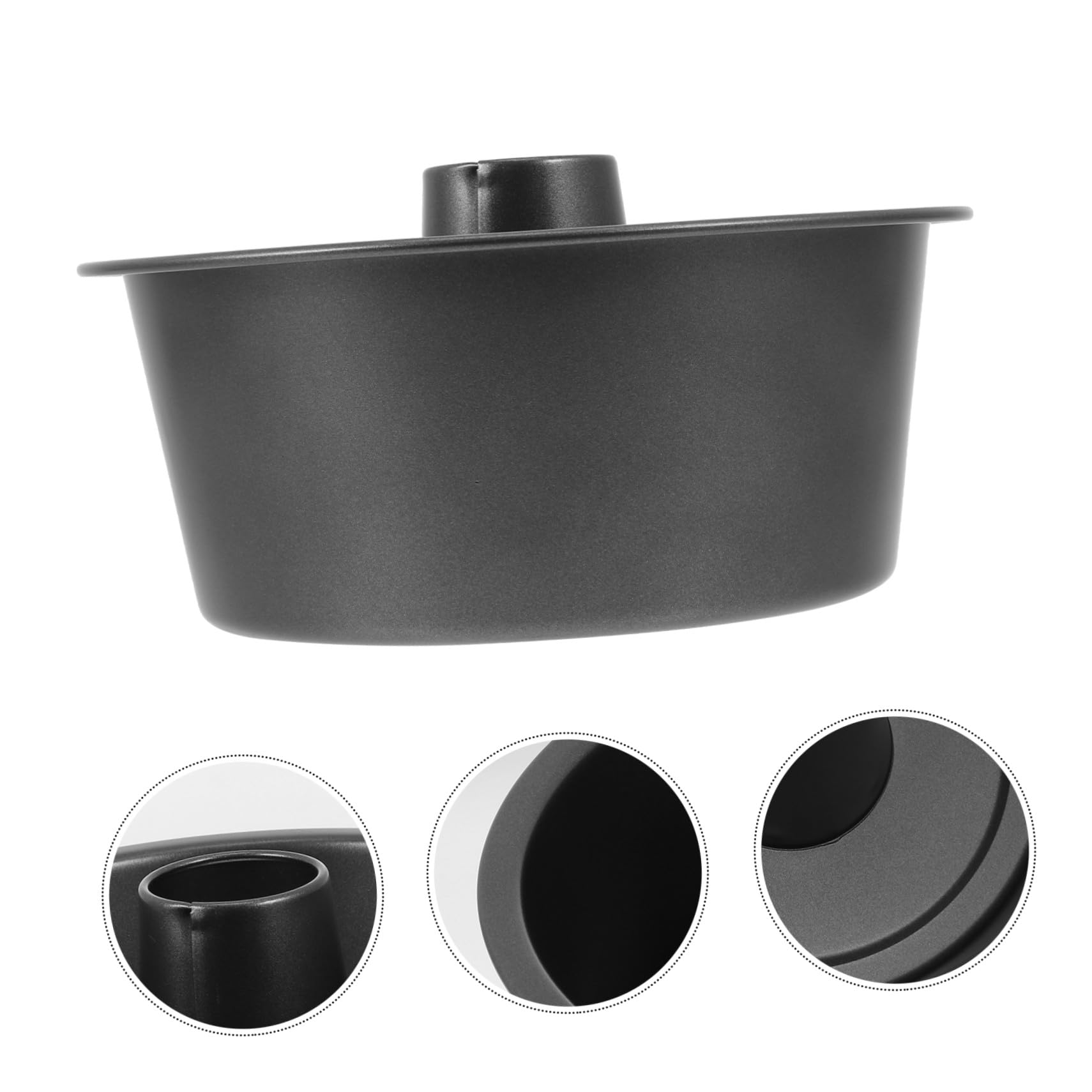 Backform Rund Hohl Antihaftbeschichtete Carbonstahl Kuchenform Wiederverwendbares Backzubehör für Cupcakes Brownies Käsekuchen Spülmaschinenfest Umweltfreundlich