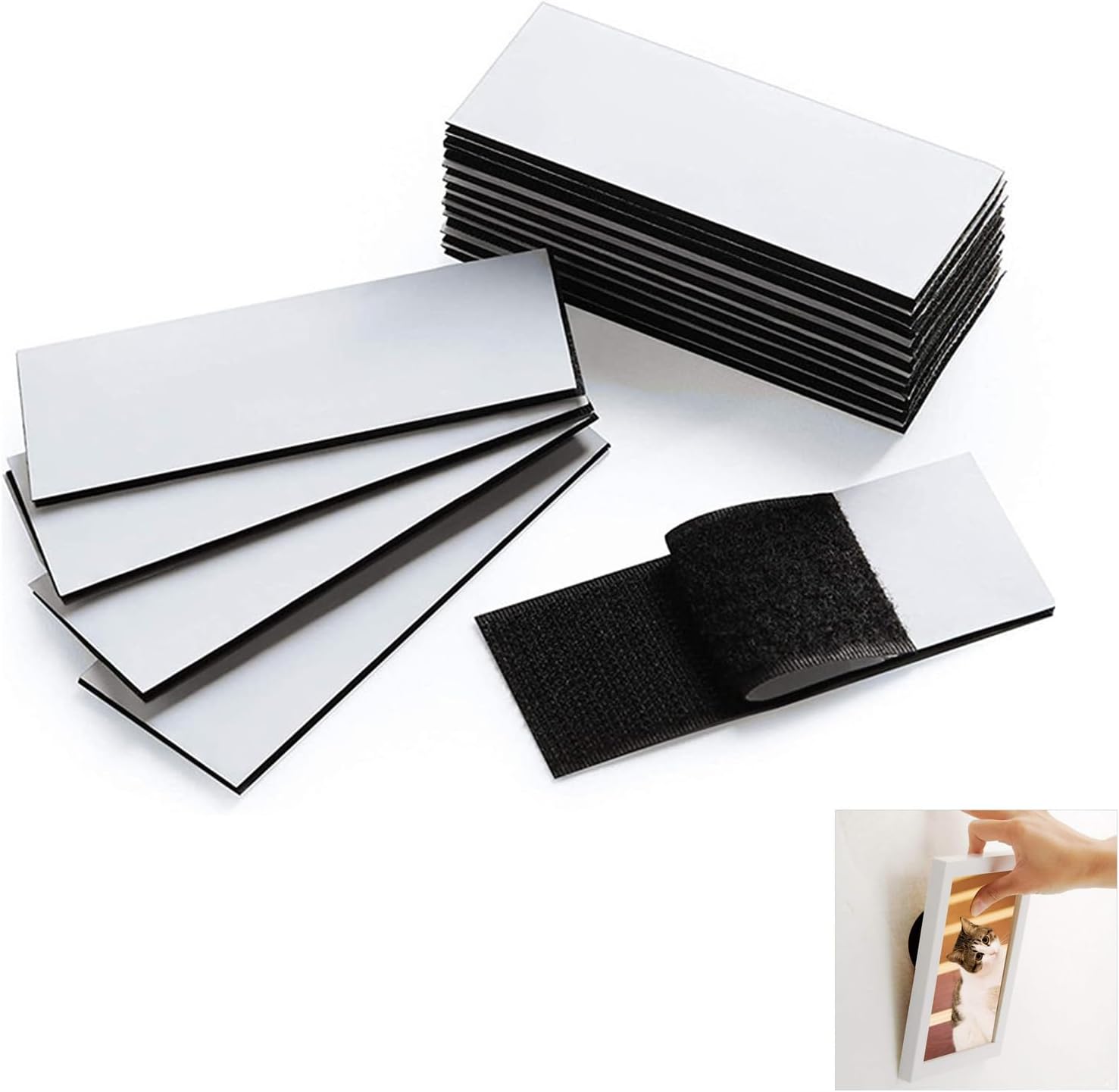 25pcs Velcro Tape Self Adhesive Double Sided Velcro Tape Double Sided