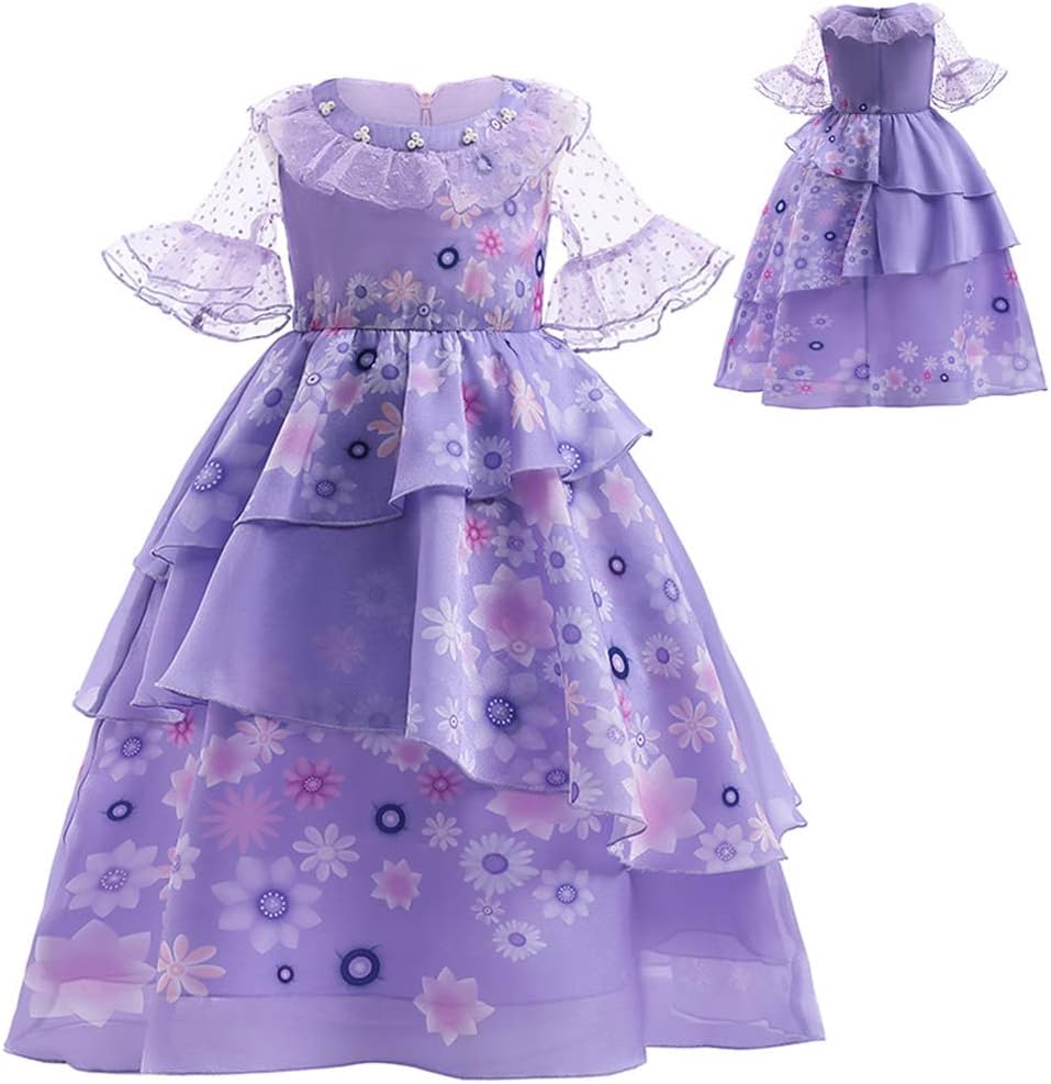 Girls Isabella Dress Cosplay Outfit Isabella Costume for Kids Halloween Suit