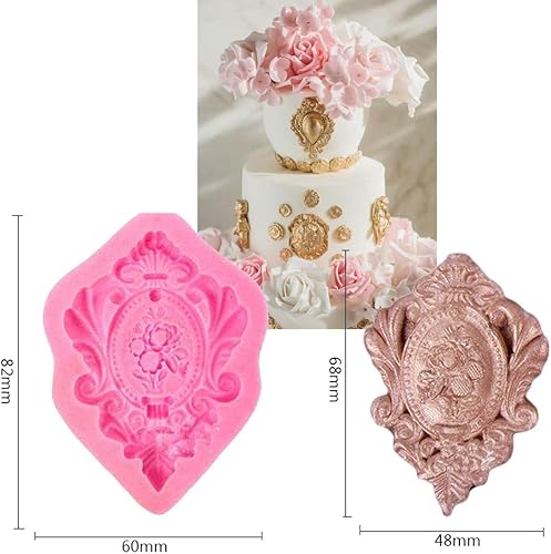 Miniatura 6 de Marco de fotos victoriano sugarcraft molde de silicona Cameo goma pastel decoración europea fondant cupcake decotions nivel arriba diy