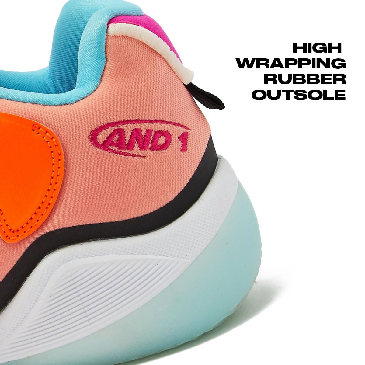 AND1 Zapatos de baloncesto para niñas y niños, tenis de caña alta, talla 1 a 7, zapatos de baloncesto para niños