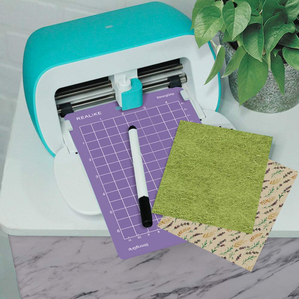 REALIKE Snijmat voor Cricut Joy Snijden Schrijfmachine 4,5 X 6,5 11,4 cm x 16,5 cm Variety Grip Mat Vervanging Zelfklevende Snijmatten 3 Matten