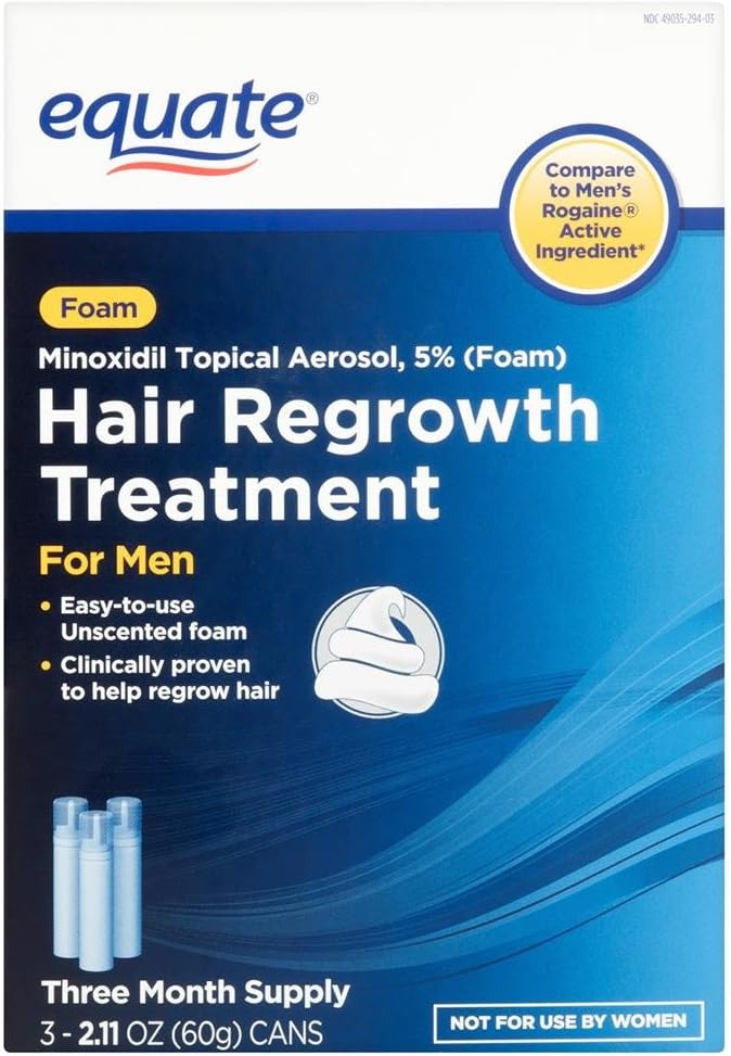 Men's Hair Regrowth Treatment, Minoxidil 5%, Topical Aerosol Foam