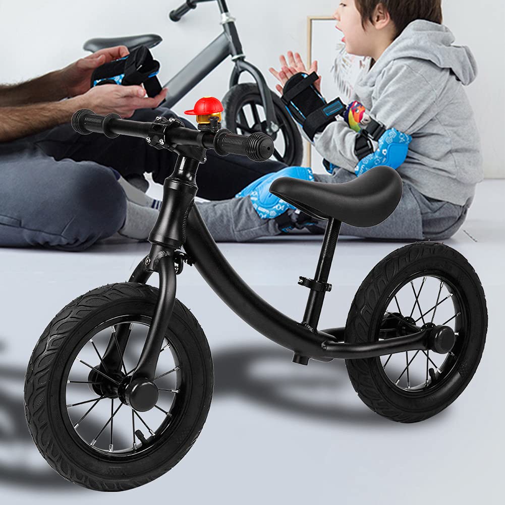 Bicicletta senza pedali per bambini, lega di alluminio, senza pedali, leggera, robusta, durevole, per bambini di età compresa tra 3 e 6 anni, ruote da 12 pollici, altezza