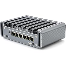 Micro Firewall Appliance, Mini PC, Mikrotik, OPNsense, Untangle, Kerio, VPN, Router PC, I3 7100U, RS36, AES-NI, 6 x 82574L 1GbE LAN, COM, HDMI, 0 RAM, 0 Storage, Barebone No System