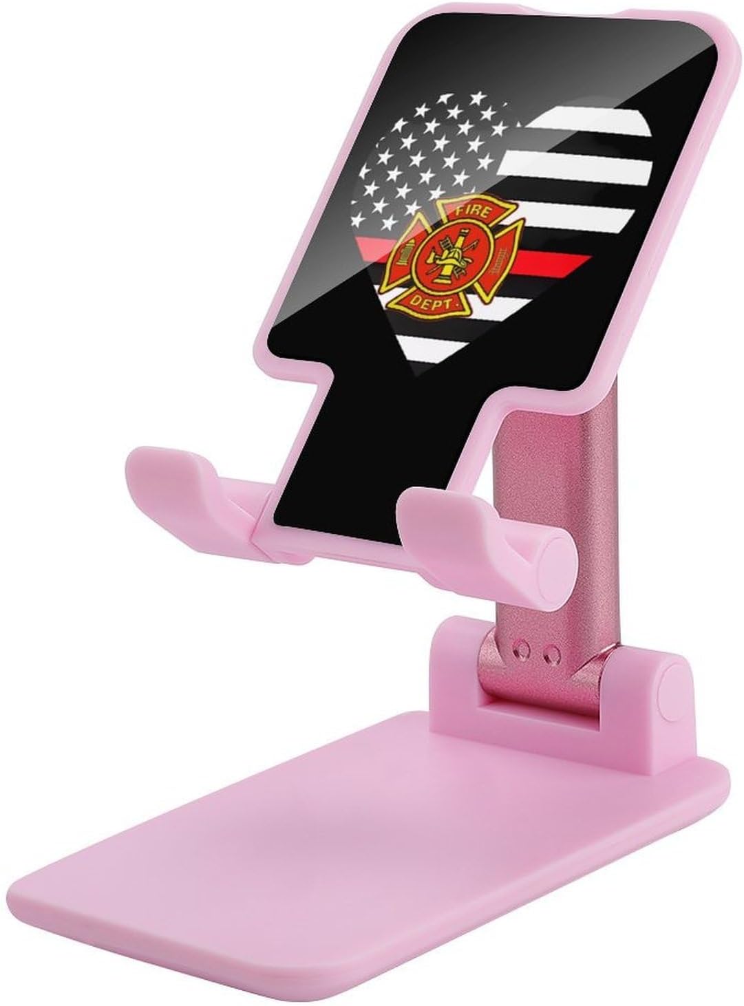 Firefighter Flag Novelty Cell Phone Stand Lightweight Phones Holder