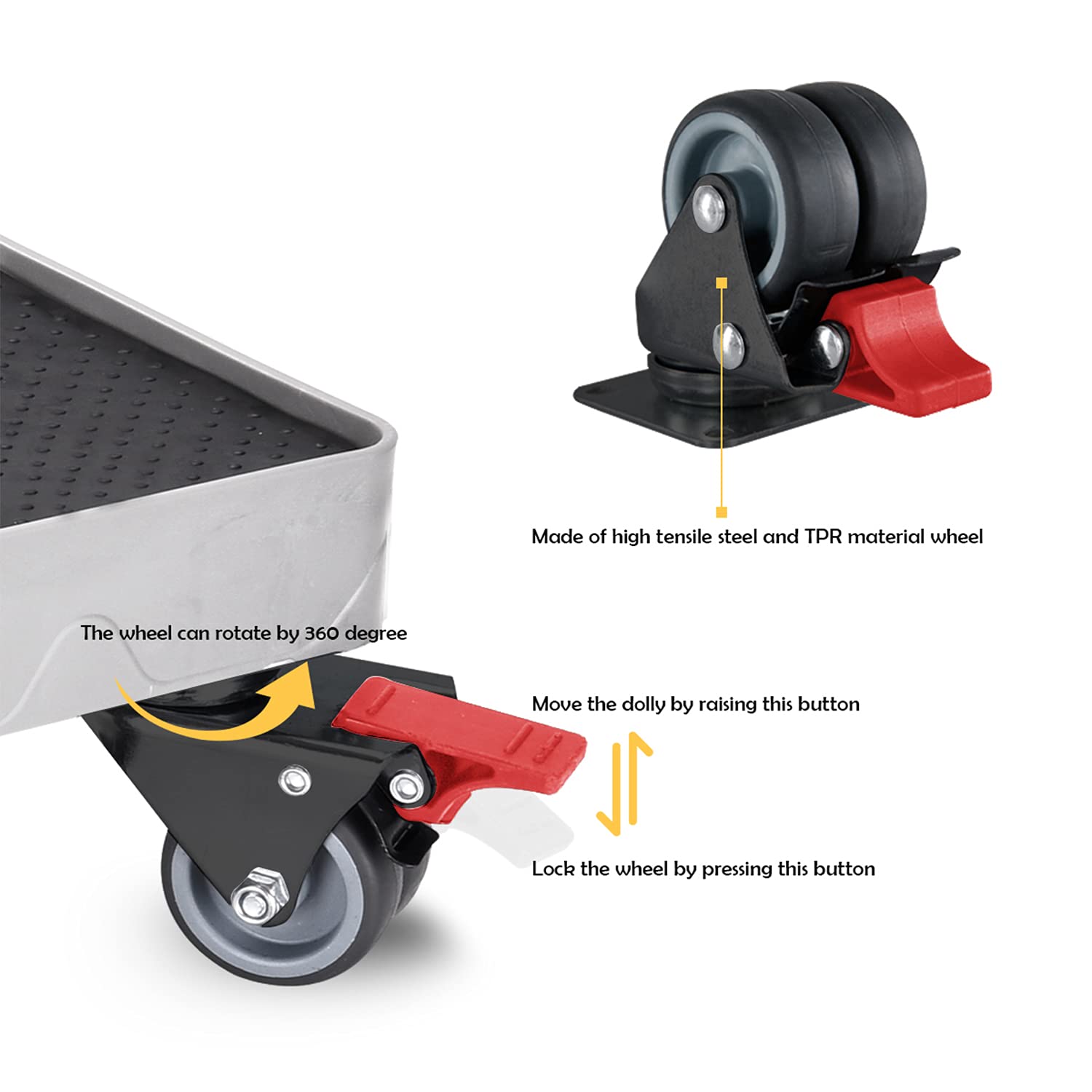 Adjustable Refrigerator Stand Portable Washer Dryer Stand Roller