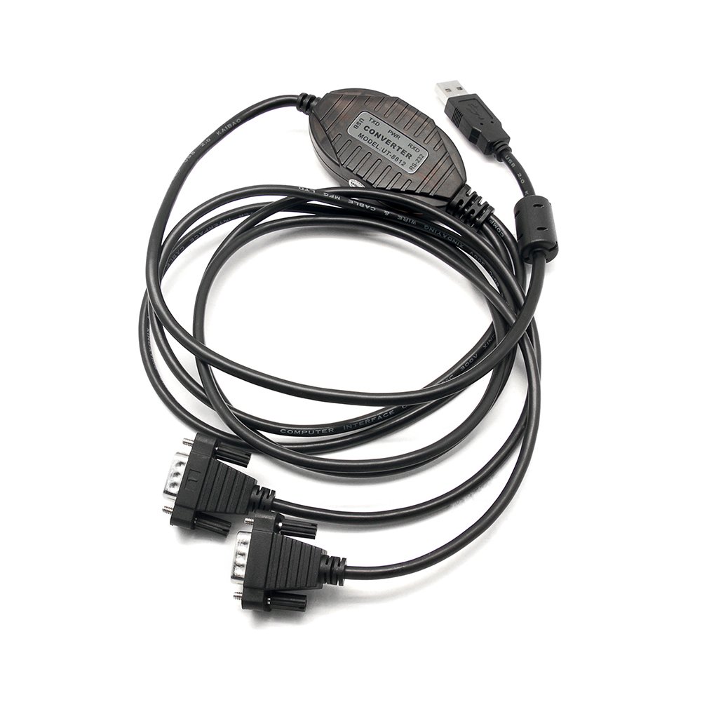 UTEK USB a 2 puertos RS232 convertidor USB V2.0, adopta Reino Unido FTDI Chipset, [soporta Win XP/Vista/7/8/10/CE/Mac/Linux], 4.9 ft Longitud port-powered ut-8812