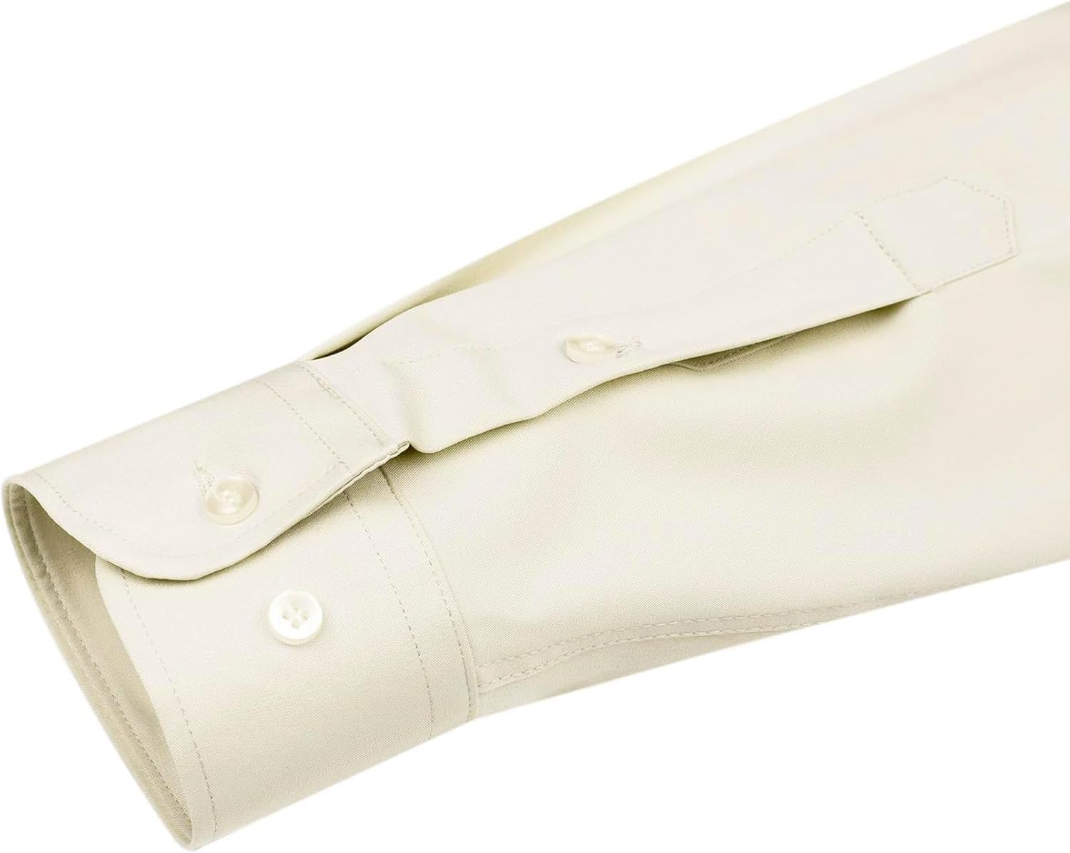 J.VER Men's Dress Shirts Solid Long Sleeve Stretch Wrinkle-Free Formal Shirt Business Casual Button Down Shirts - Image 3