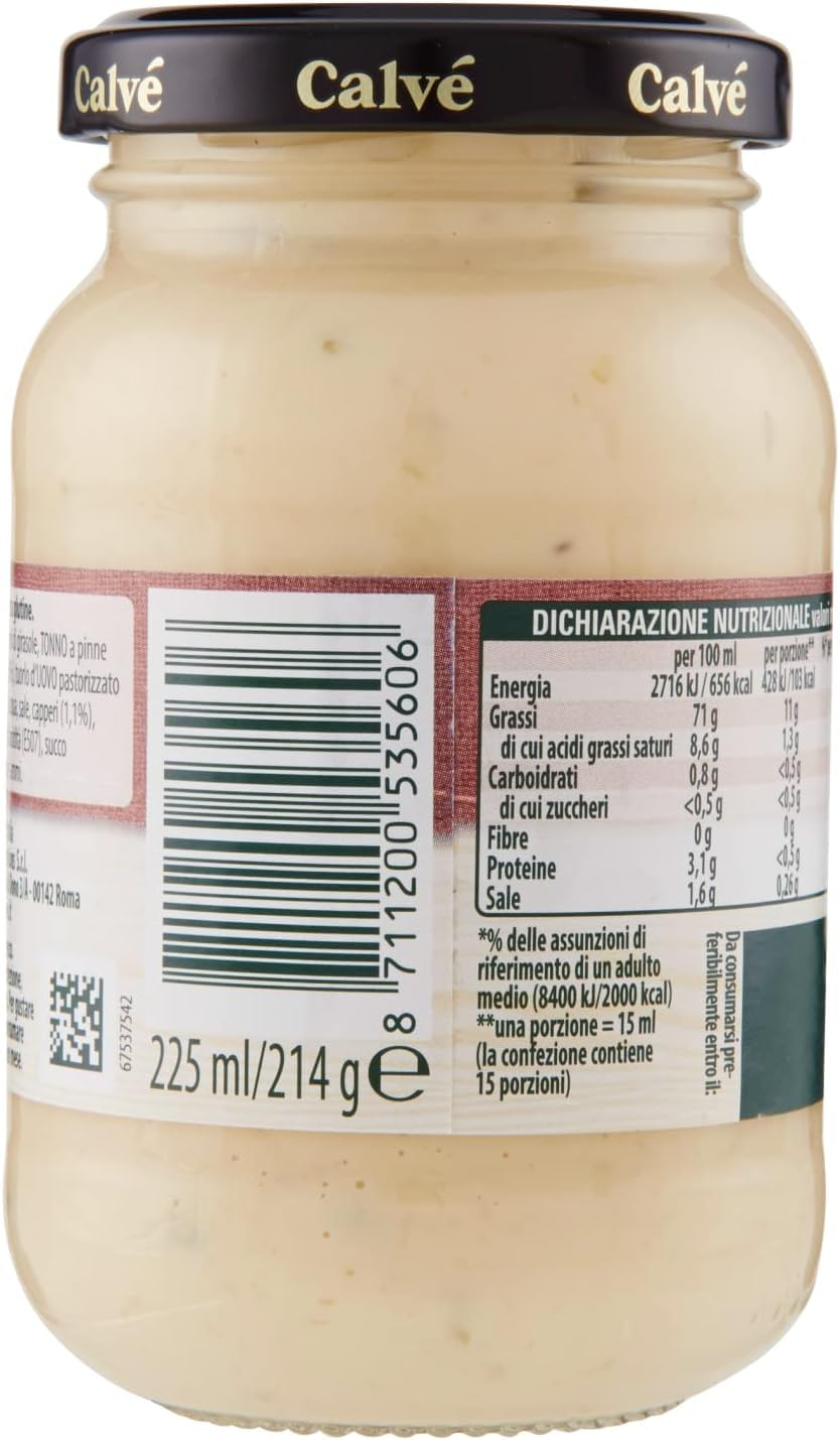 Italian Gourmet Tonnata Sauce 12x 225ml + Polpa Gratis – Cremige Thunfischsauce für Vitello Tonnato, Sandwich, Salat