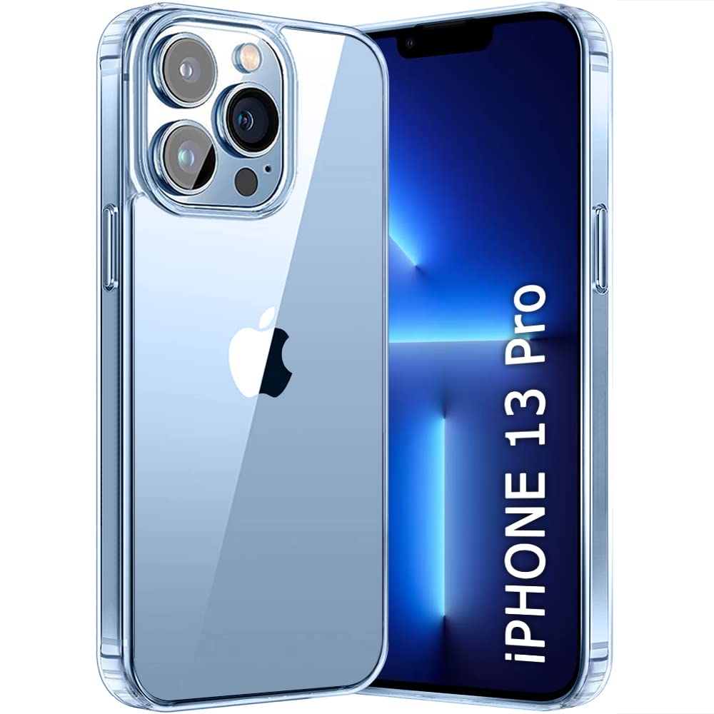 TheGiftKart Ultra-Hybrid Crystal Clear Back Case Cover for iPhone 13 PRO | Shockproof Design | Camera Protection Bump | Hard Clear Back | Bumper Case Cover for iPhone 13 Pro (PC & TPU | Transparent) (B0BT9XXKN2) Amazon Price History, Amazon Price Tracker