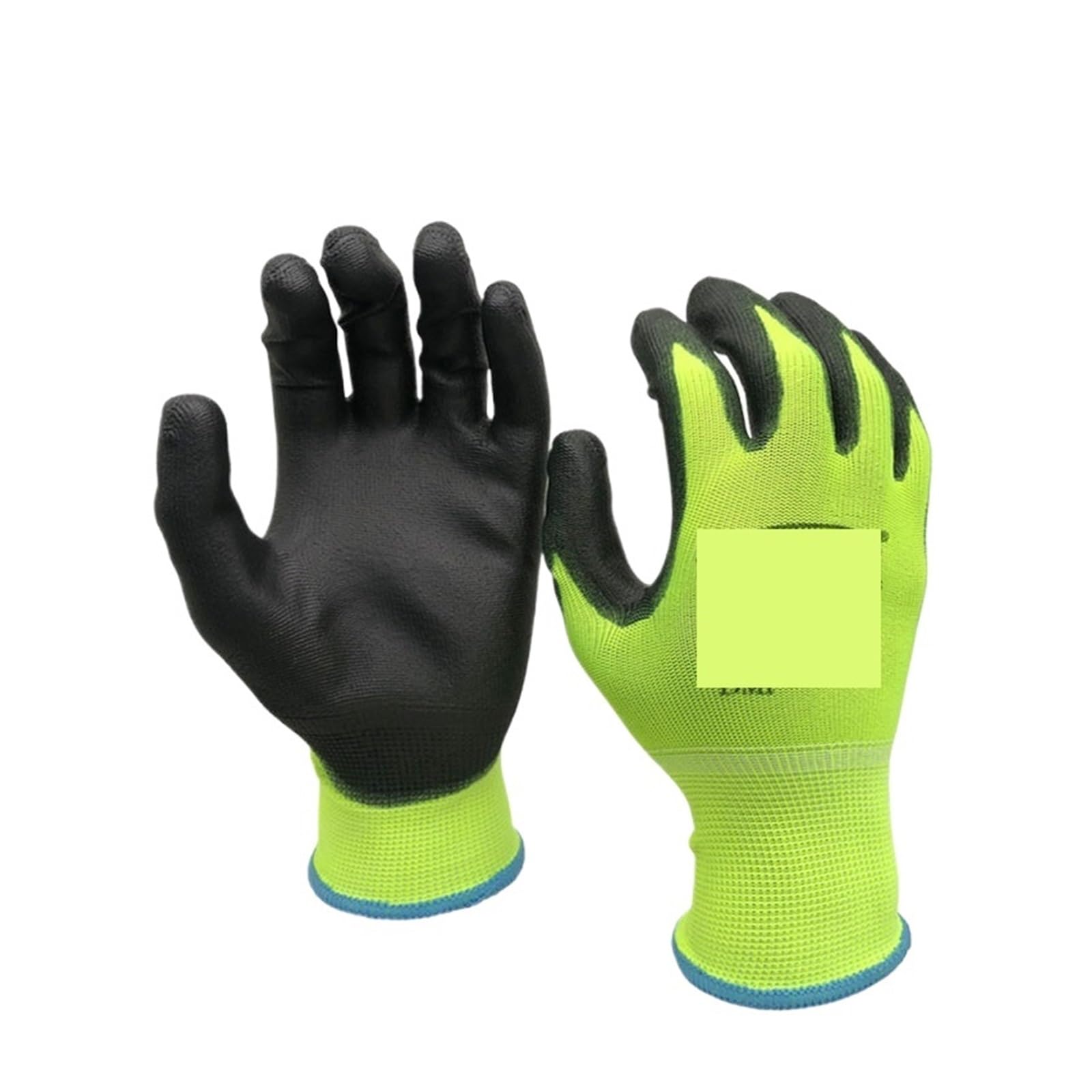 Guanto da lavoro meccanico con palmo rivestito in gomma, guanti for uso generale, 12 paia(N-1pcs)