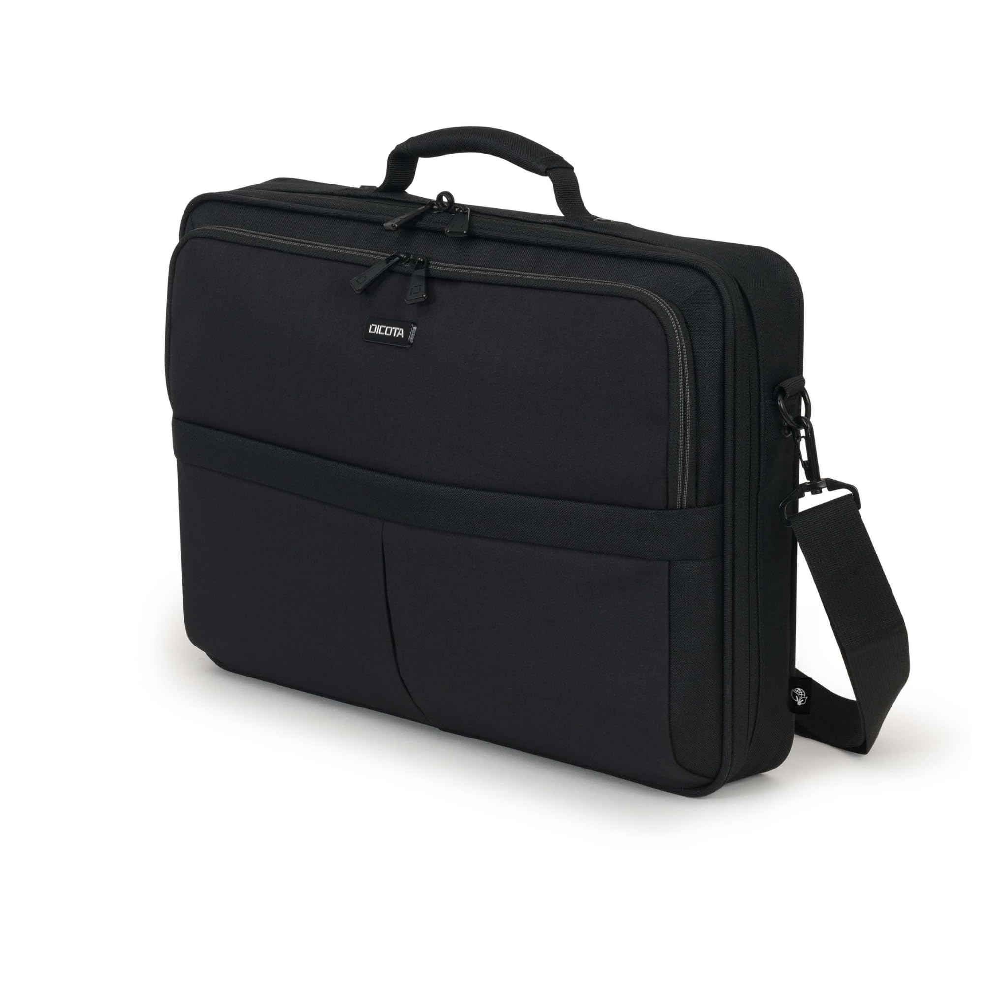DICOTA Eco Multi SCALE 12”-14,1". Custodia con serratura per il trasporto di computer e tablet, custodia protettiva Eco per computer realizzata con materiali riciclati, colore nero