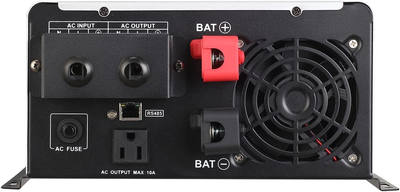 Ampinvt 800W Pure Sine Wave Inverter with AC Charger, DC 12V to AC 120V Output, Solar Power Off Grid Low Frequency Inverter for Lithium, Sealed,AGM, Gel,and Flooded Batteries : Patio, Lawn & Garden