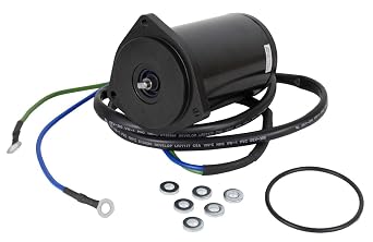 RAREELECTRICAL Tilt Trim Motor Compatible with Yamaha 40Hp 50Hp 2-Stroke Outboard 40Ejr 40Elr 40Esr 40Tlr 50Ejr 50Tlr 1995-2001 12V 2-Wire 3-Bolt Replaces 62X-43880-09 62X4388001 18-6789 6266 Pt611nm