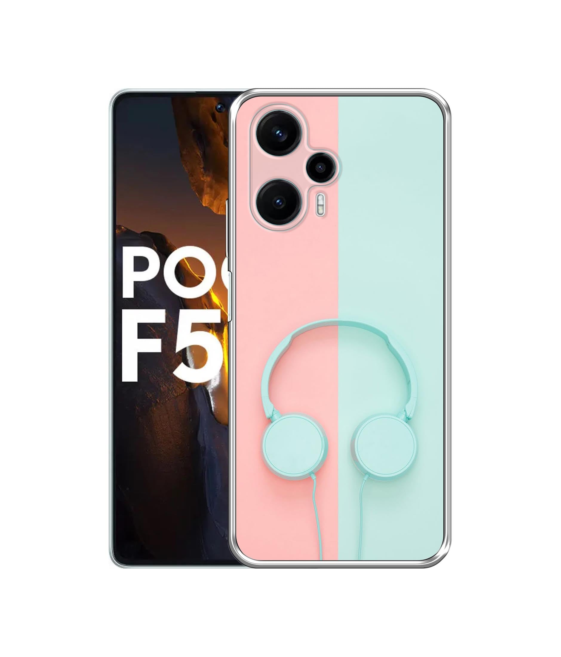 Amazon Brand- Solimo Head Phone Printed Silicon Soft TPU Back Case Cover for Poco F5 5G (B0CBRWYQY8) Amazon Price History, Amazon Price Tracker