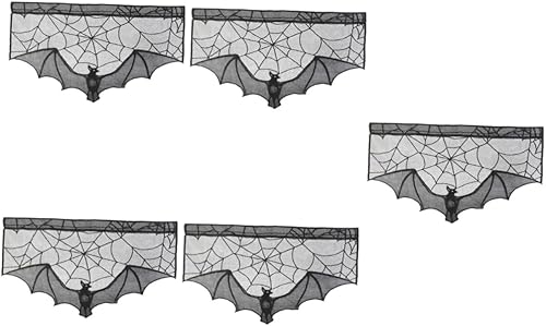 Miniatura 1 de NOLITOY 5pcs Halloween Props Halloween Theme Halloween Home Decor Halloween Decoration Halloween Creepy Decoration Fireplace Mantel Decor Black