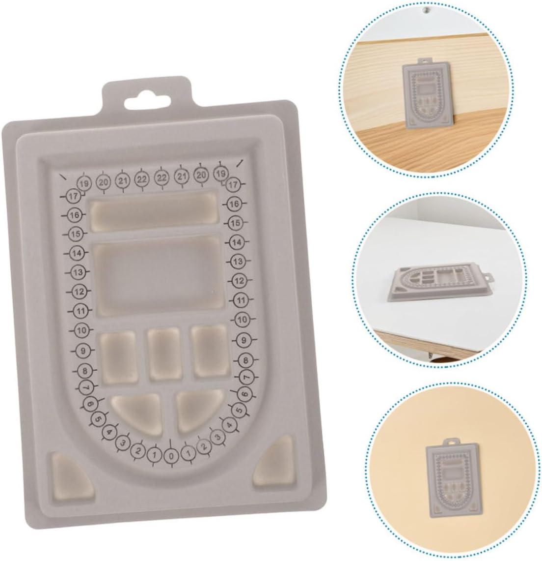 2pcs Flocked Jewelry Design Board for Necklace Bracelet DIY