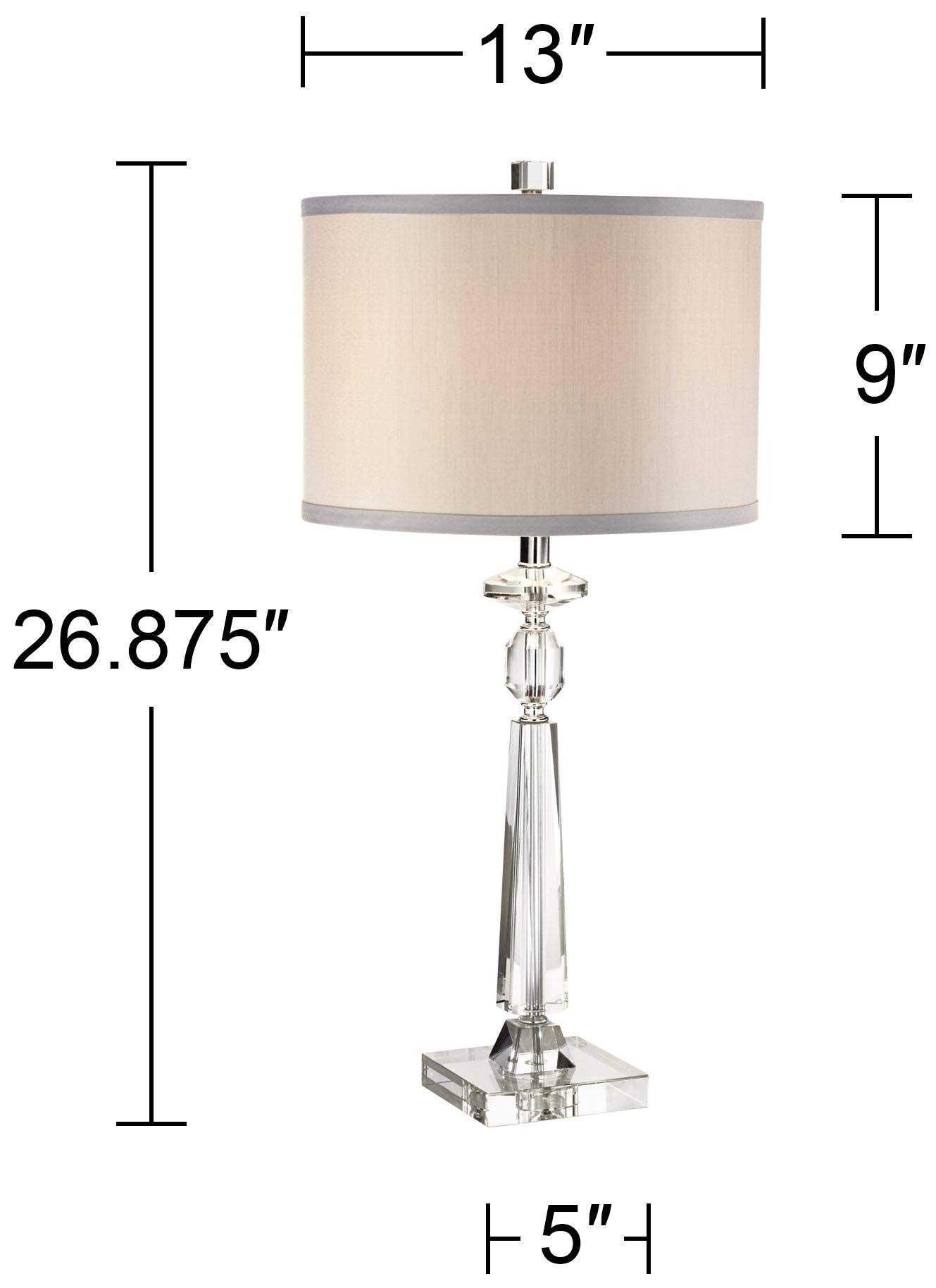Aline Modern Contemporary Luxury Style Table Lamps 27" Tall Set of 2