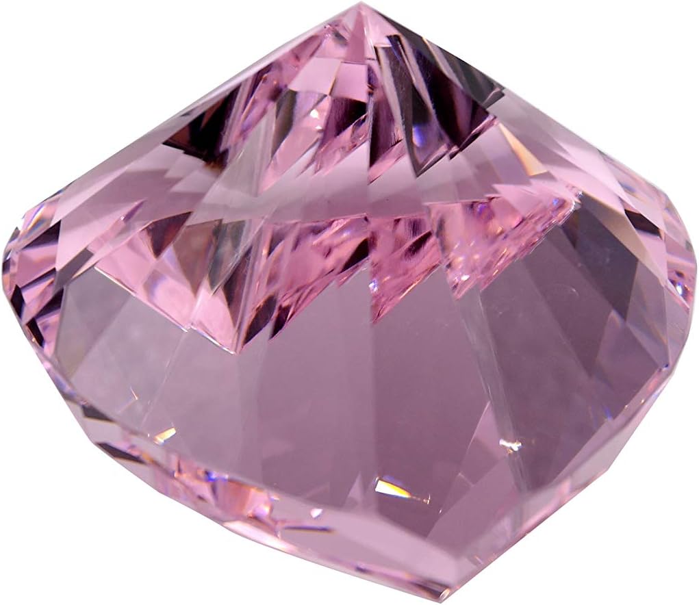 Tripact 80mm Original Color Diamond Heart Shaped Jewel Crystal Paperweight (A Grade) 02