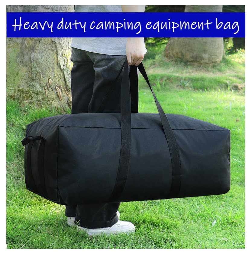 Large Camping Equipment Bag Sports Duffle Bag with Heavy Duty Zippers for Travel Sports Moving Camping and More (100L)4
