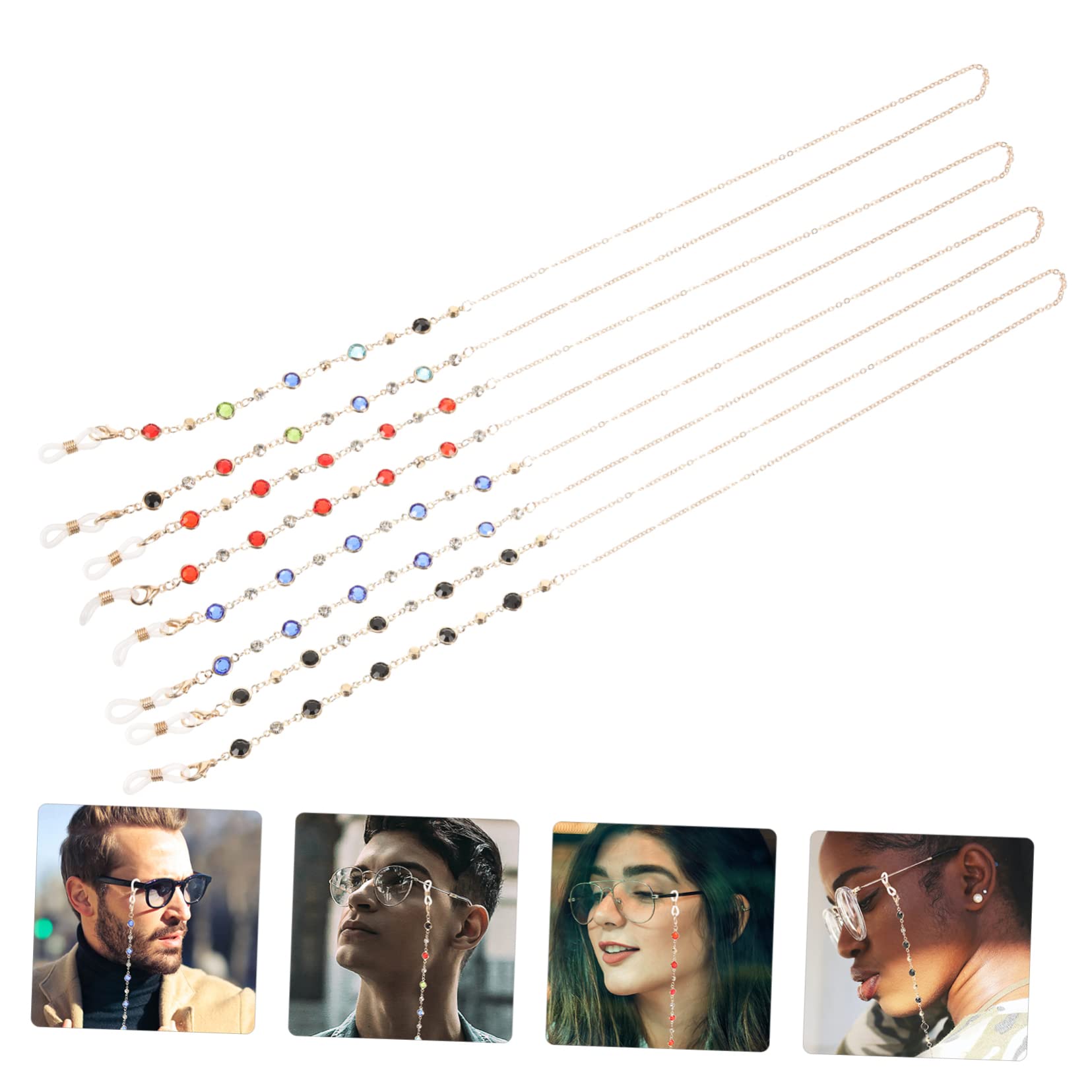 BESPORTBLE Cadena Para Gafas Correas Para Gafas Con Cuentas Correas Para Gafas Gafas De Sol Gafas De Sol Con Forma Accesorios Para Gafas De Hombre Cadenas Para Gafas