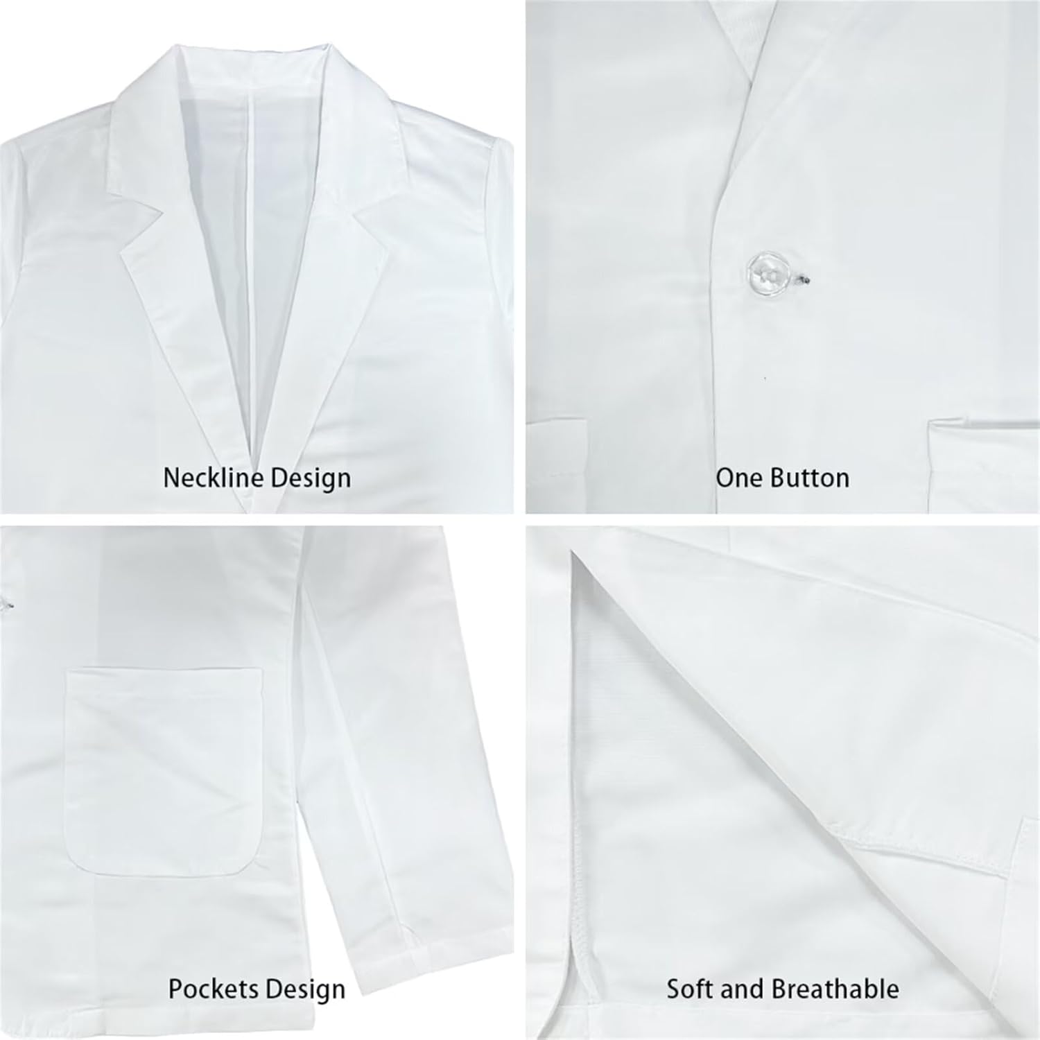 Belidome Womens Blazer Casual Work Suit Jacket with Long Sleeve Pockets Lightweight Comfy Size 2XS-3XL