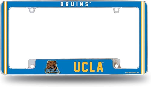 Miniatura 210 de Rico Industries NCAA Classic 12" x 6" Chrome All Over Automotive License Plate Frame for Car/Truck/SUV
