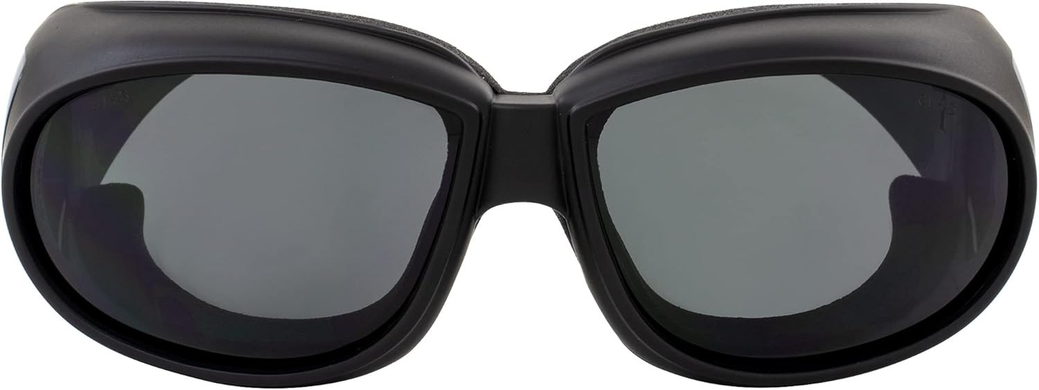 Global Vision Motorcycle Safety Sunglasses Fits Over Most Glasses 2-pack Smoke and Clear Day & Night Usage Meets ANSI Z87.1 Safety Glasses Foam Padding - Image 6