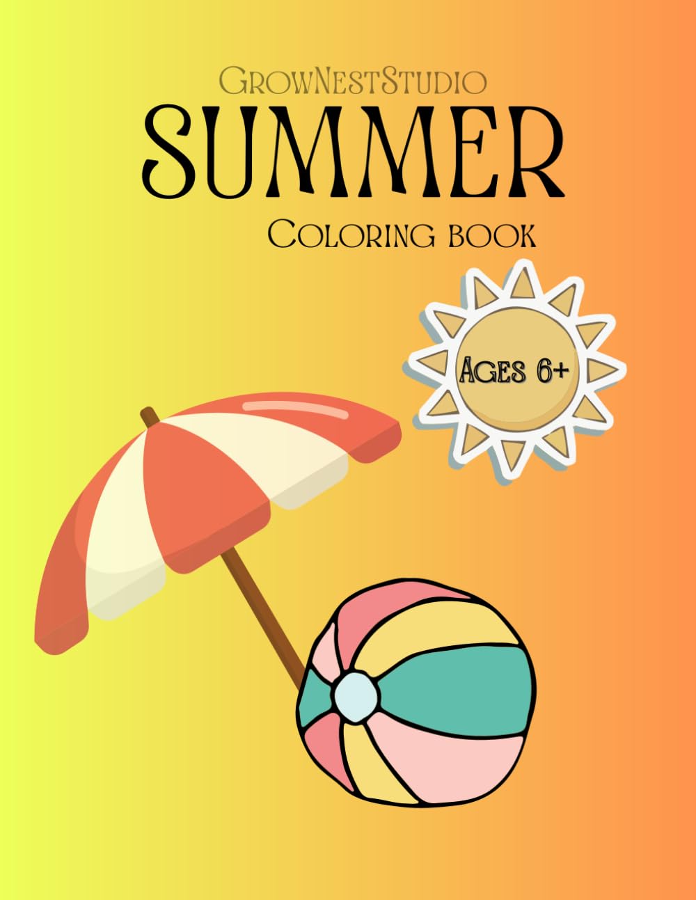 Summer Coloring Book: Fun Summer Activity Book for Boys and Girls