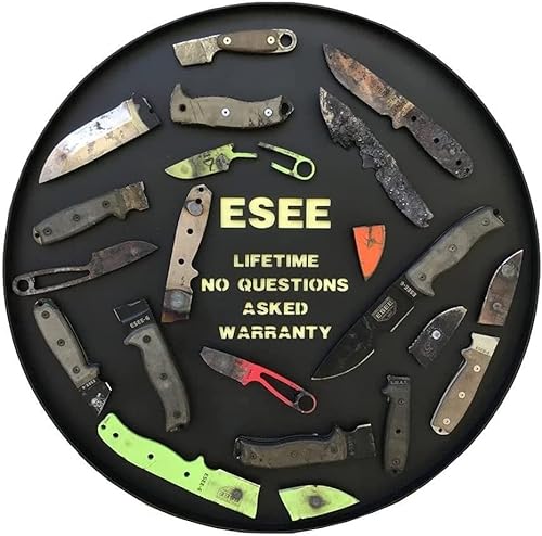 Miniatura 4 de ESEE-6 - Cuchillo de hoja fija, mango contorneado 3D, acero al carbono 1095, funda de polímero ambidiestro, fabricado en Estados Unidos, talla única