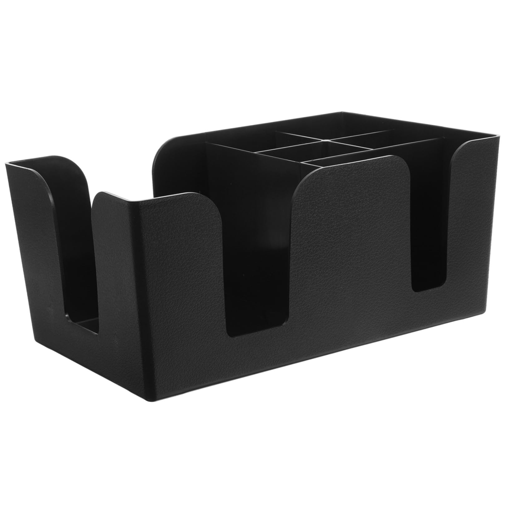 OKUMEYR Sugar Packet and Tea Bag Storage Organizer Tabletop Storage Box Compartment Design for Coffee Accessories Lightweight Material for Home and Bar Use