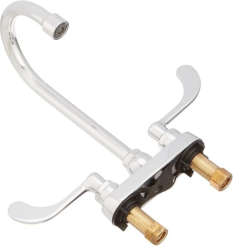 Miniatura 2 de American Standard 7500.145.002 Monterrey Centerset Grifo de lavabo de 0.5 Gpm con caño de cuello de cisne y manijas de palanca de metal VR menos