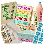 Benutzerdefinierte UV DTF -Übertragung für Familiengeschenke | Personalisiertes Bügeln für T-Shirts, Babybekleidung, Schürzen und mehr | Einfach DIY mit Hitzepresse oder Eisen | Vollfarbige