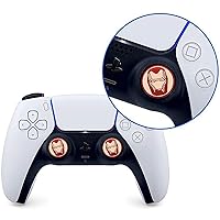 Vista 2 de 2Pcs Analog Thumb Grip Stick Cover, Wireless Controllers Game Remote Joystick Cap, Fantastic Non-Slip Silicone Handle Protection Cover for