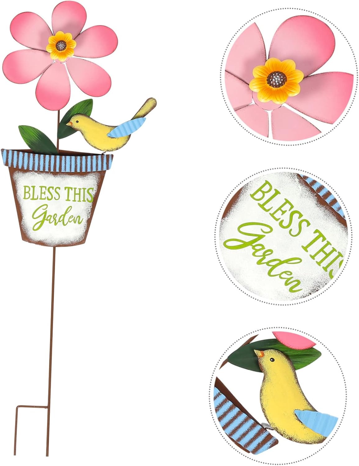 SUPVOX Lawn Decorative Windmill Simple Structure Easy to Use Outdoor Garden Decor for Home and Yard