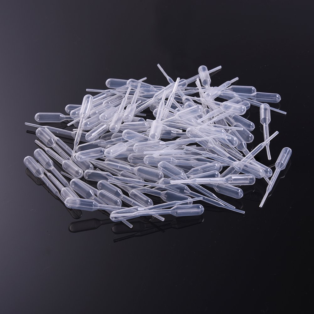 Mudder 200 Pieces 0.2 ml Capacity Disposable Graduated Transfer Pipettes Dropper Polyethylene: Industrial & Scientific