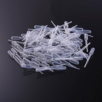 Mudder 200 Pieces 0.2 ml Capacity Disposable Graduated Transfer Pipettes Dropper Polyethylene