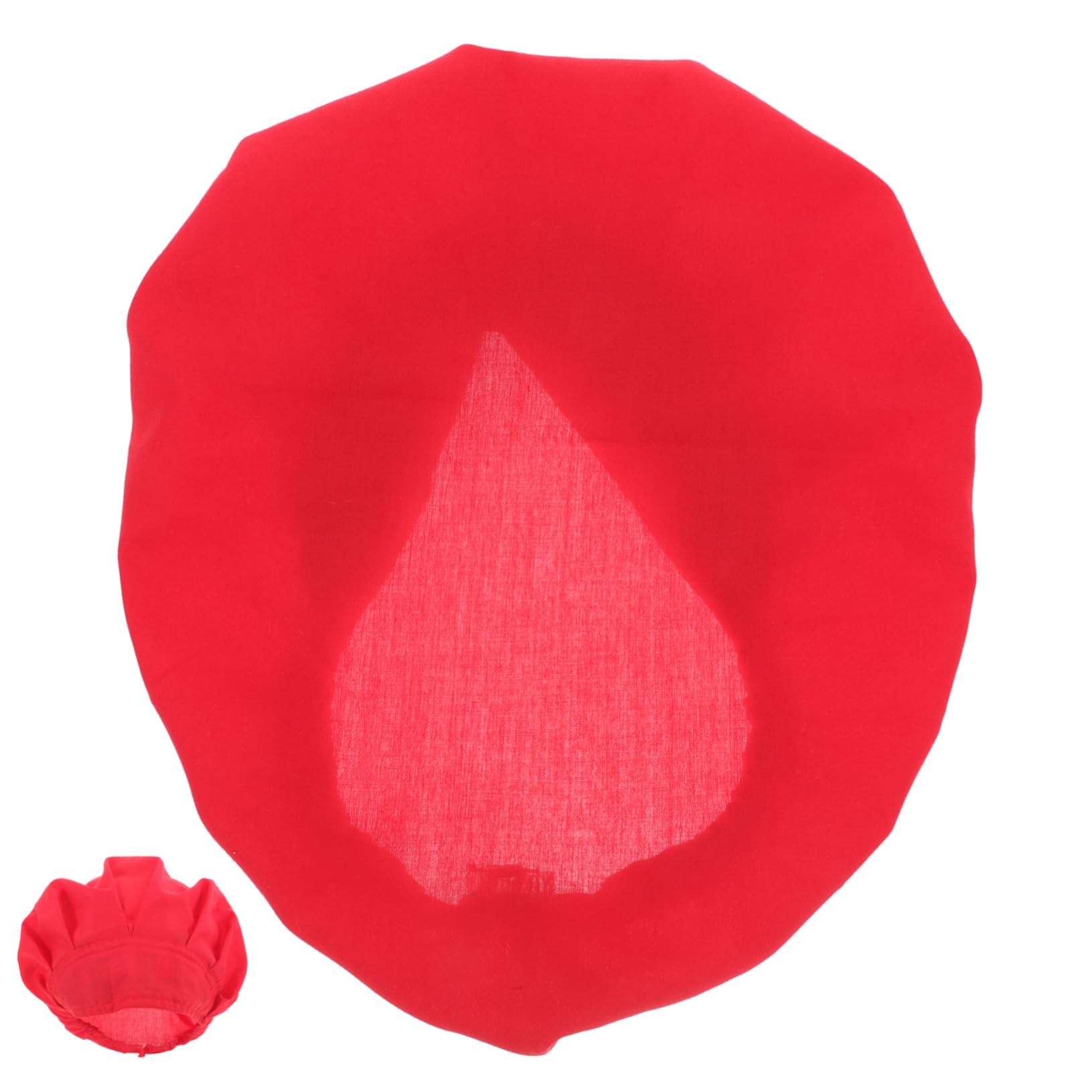 GALPADA Unisex Chef Hat Cotton Chef Work Hat for Kitchen Catering Breathable Lightweight for Men Women for Restaurants Sushi Shops Catering Services Red