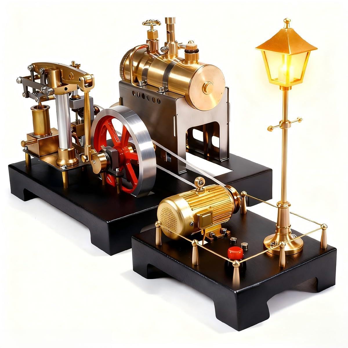 Working Model Engine Helixsun DIY Steam Beam Engine Model - Full Metal ...