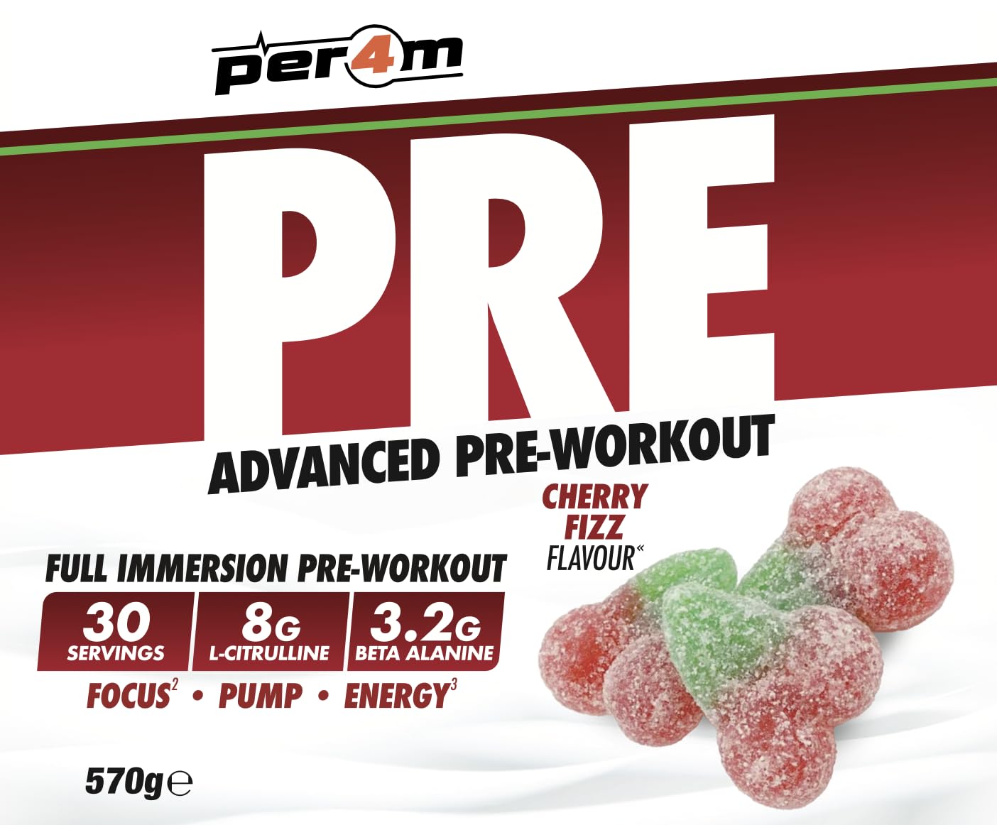 Per4m Per4m Pre Workout Powder 570g | Intense Pump, Sustained - View #2