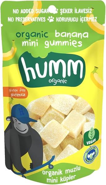 Humm Organic Banana Gluten Free Vegan Mini Cubes 30 g