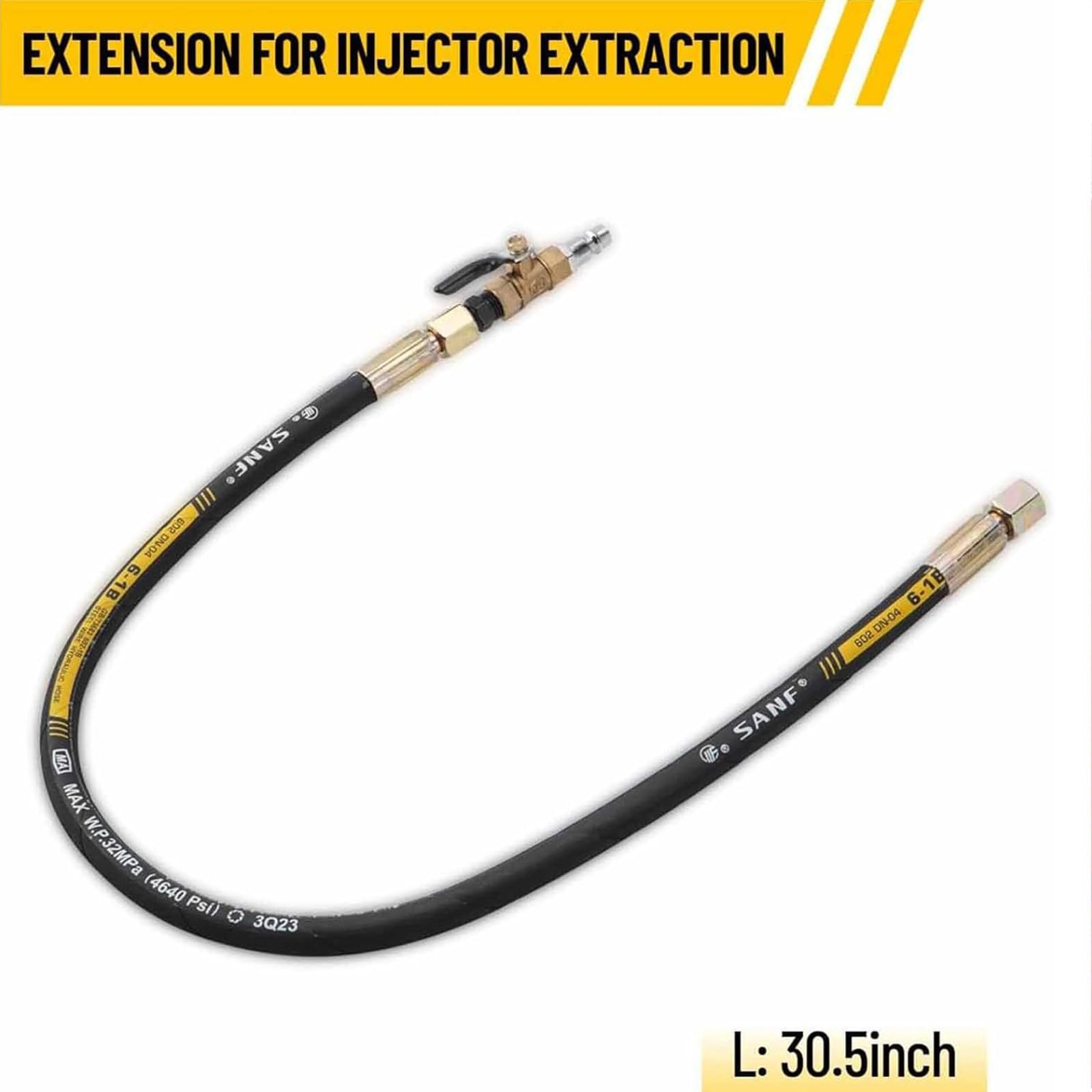 LTSRLL Set di estrattori per iniettori Diesel per Officina, estrattore per Camion Diesel per Auto, Strumenti Completi con Custodia per Il Trasporto