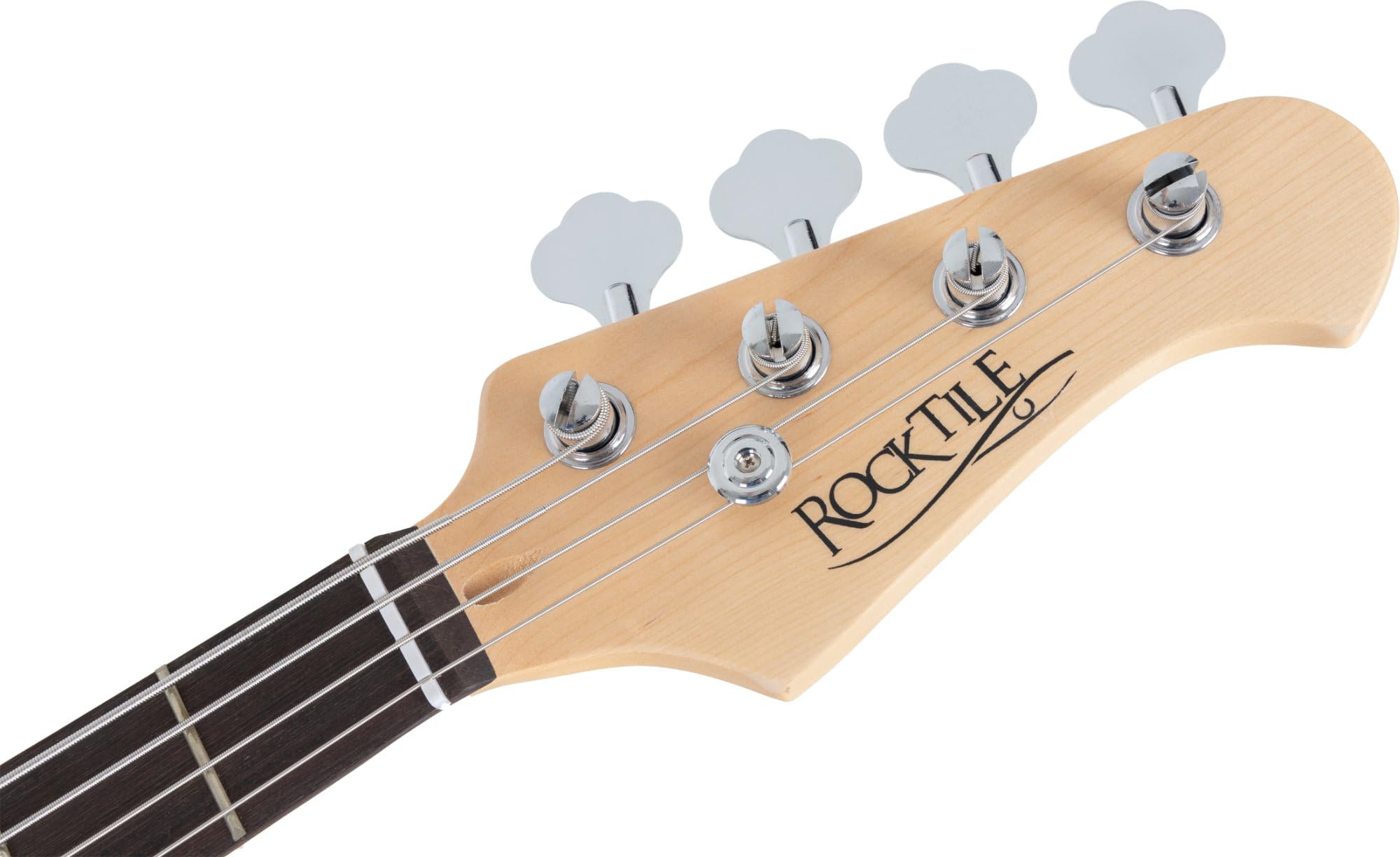 Rocktile Fatboy II BK E-Bass Black Set inkl. Schule, Jazz-Style E-Bass | 2 Single Coil Tonabnehmer, 2 Volume-/1 Toneregler, Korpus: Linde, Hals: Ahorn (unbehandelt), Griffbrett: Palisander, 21 Bünde